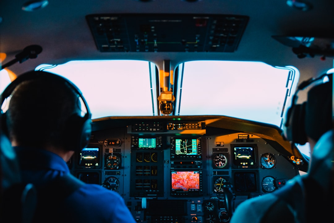 Captains collaborating in flight deck