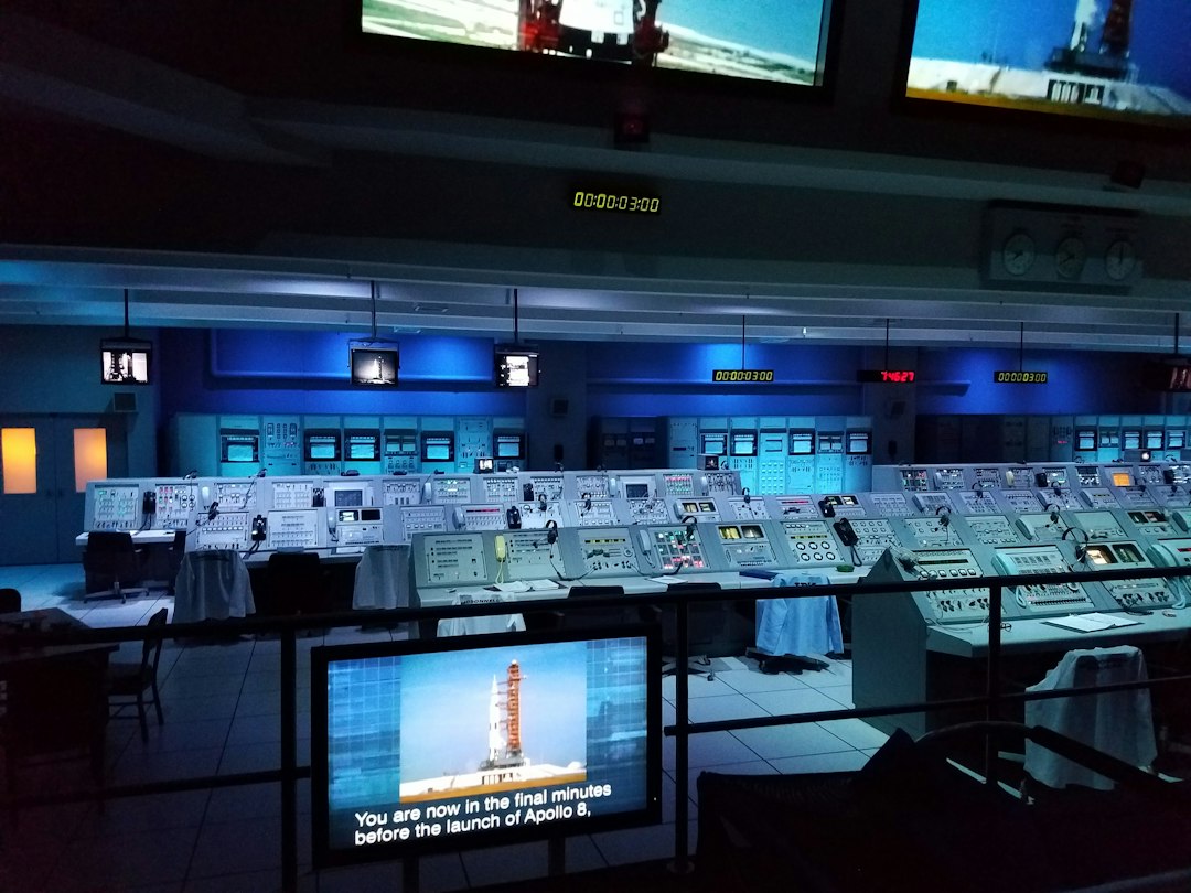 Operations center flight tracking screens